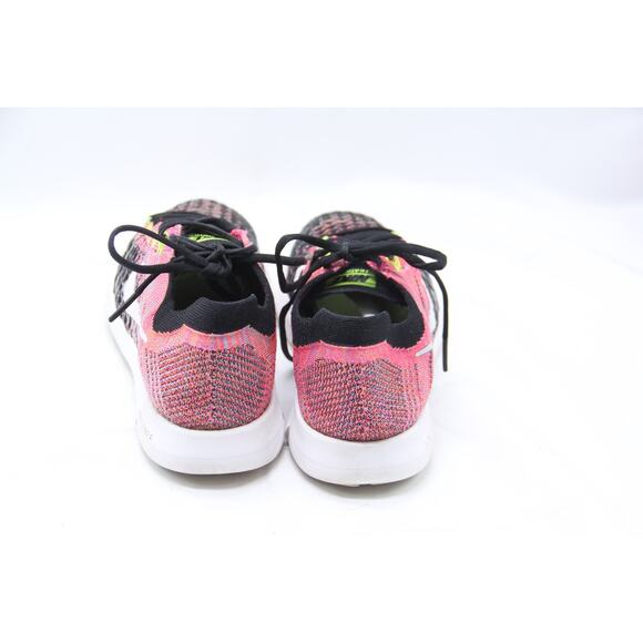 Nike Free TR Flyknit 2 Running Shoes Womens 8.5 Pink Black Sneaker 904658-006 - Picture 4 of 8